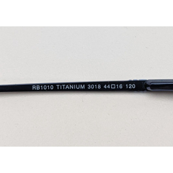 🕶️Ray-Ban RB1010 Titanium 3018 Eyeglasses 44/16 120 /KAC116🕶️ - Picture 5 of 10